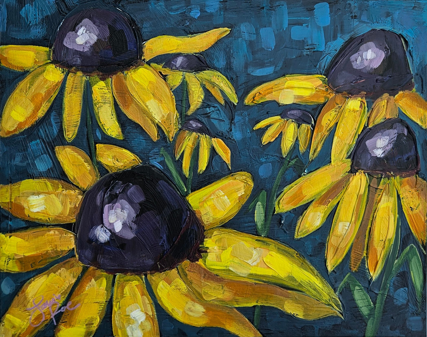 Seven Susan Gumdrops 16x20 Acrylic Painting