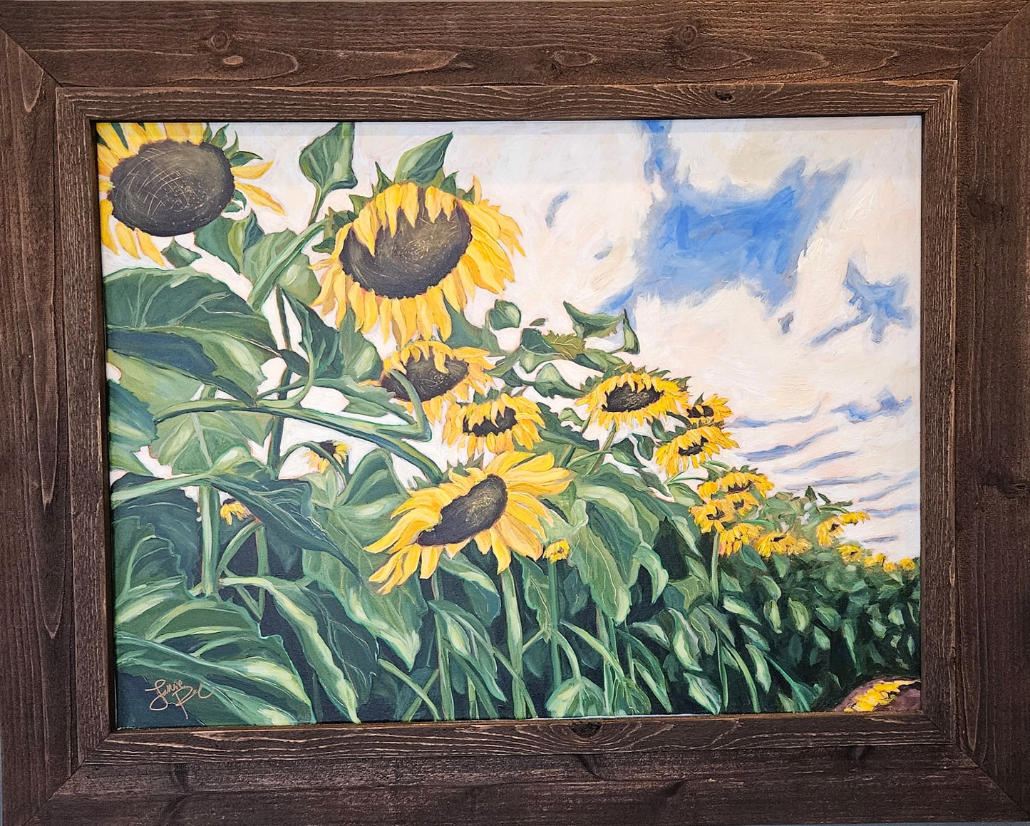 All Falling in a Line 41x51 Acrylic Painting