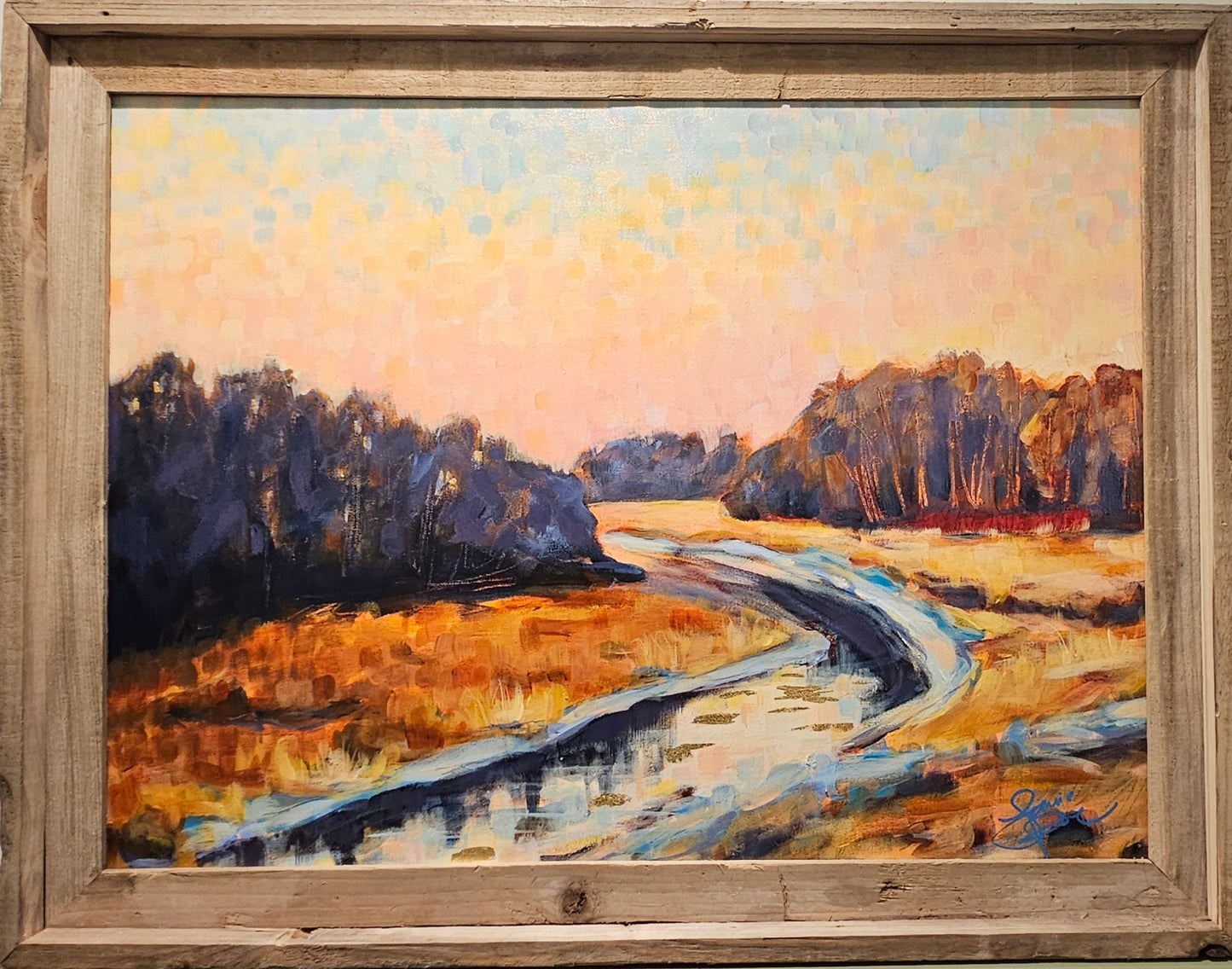 Why I Wake Early 18x24 Acrylic Painting