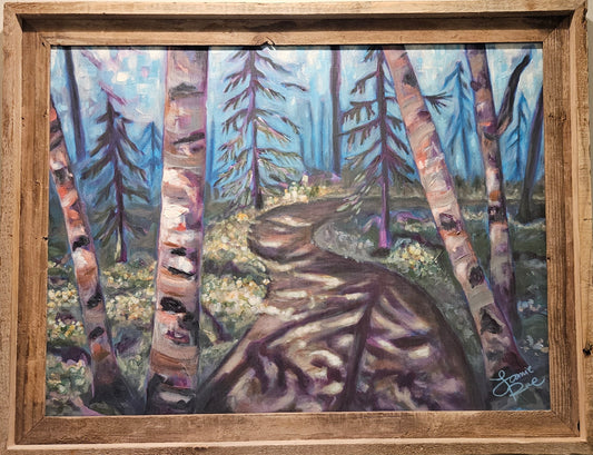 Velvet Forest 18x24 Acrylic Painting