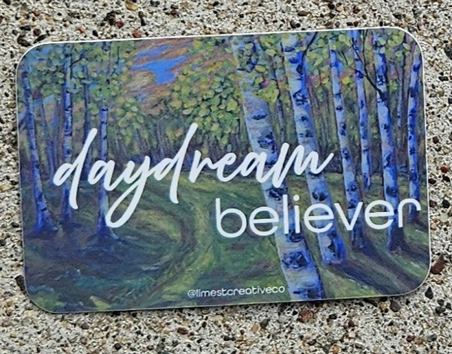 Sticker - Rectangle - Daydream Believer - Grey