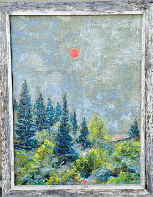 Smoke 43x55 Acrylic Painting