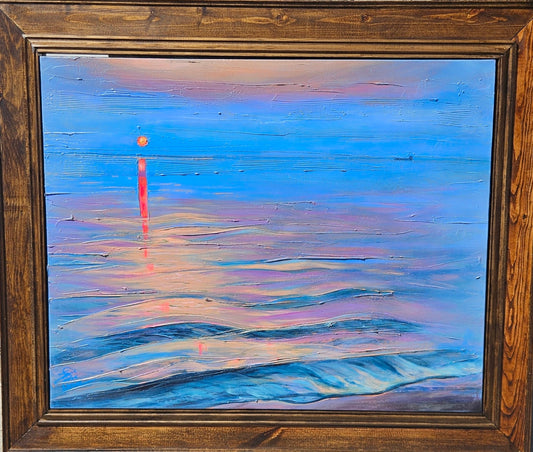 Smoke Horizon 26x32 Acrylic Painting