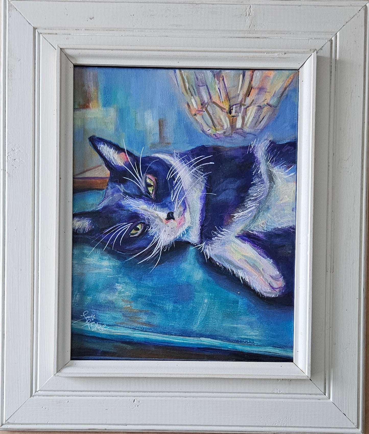 Bella - the Pretty Kitty 11x14 Acrylic Painting