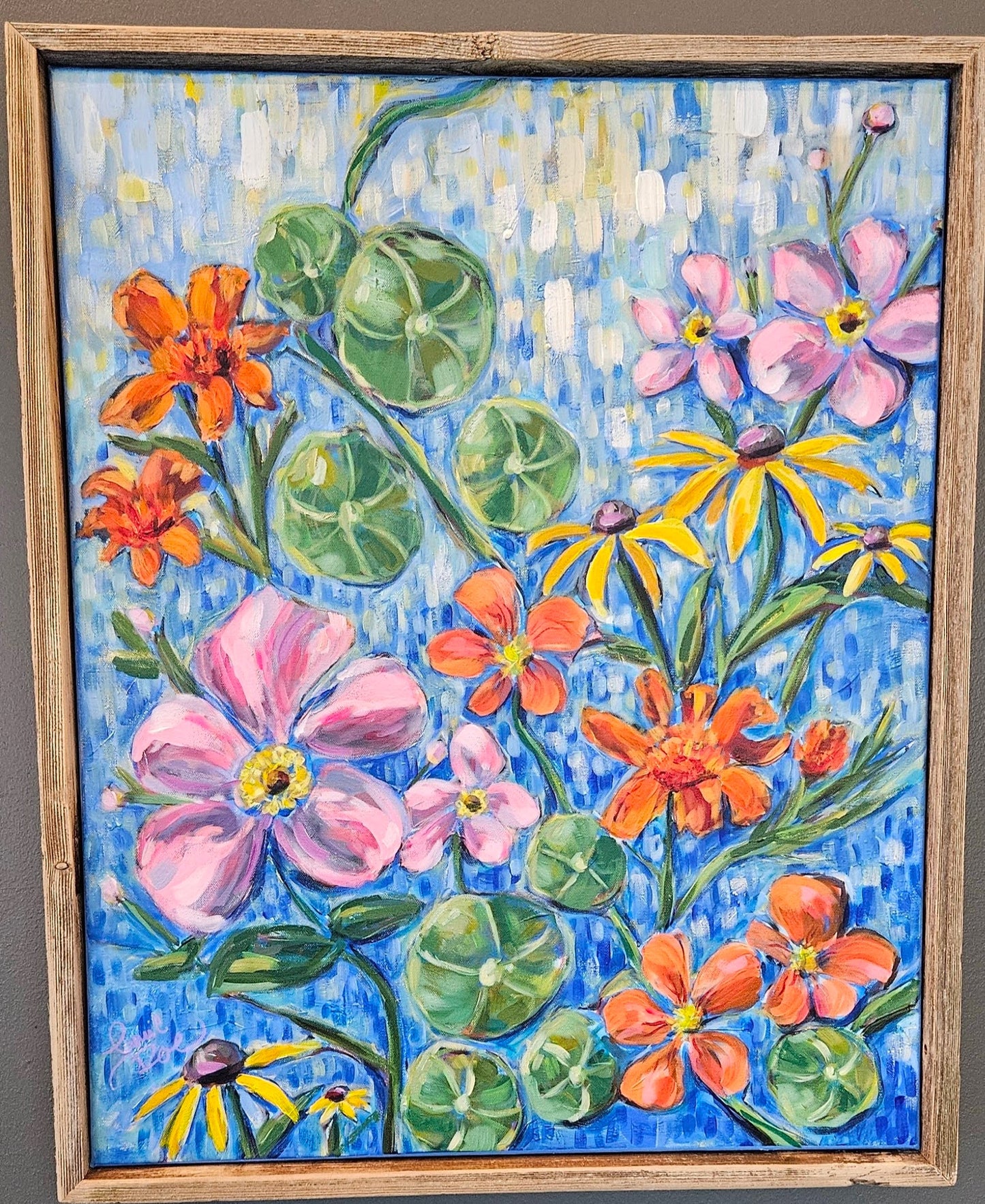 August Favorites 24x30 Acrylic Painting