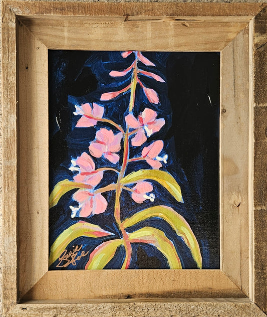 Fireweed 8x10 Acrylic Painting