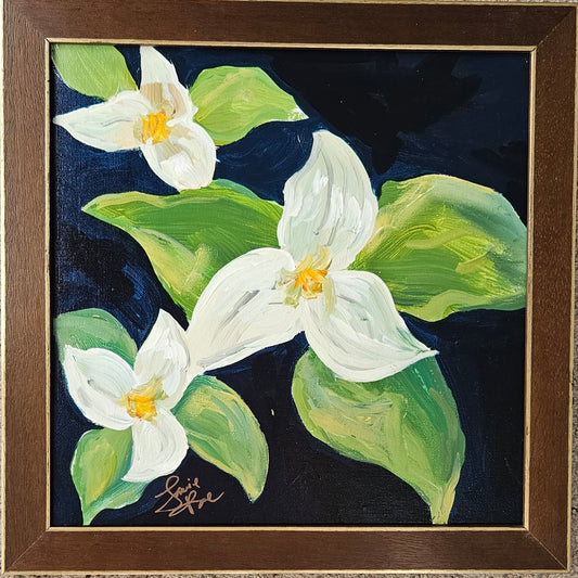 Trillum 12x12 Acrylic Painting