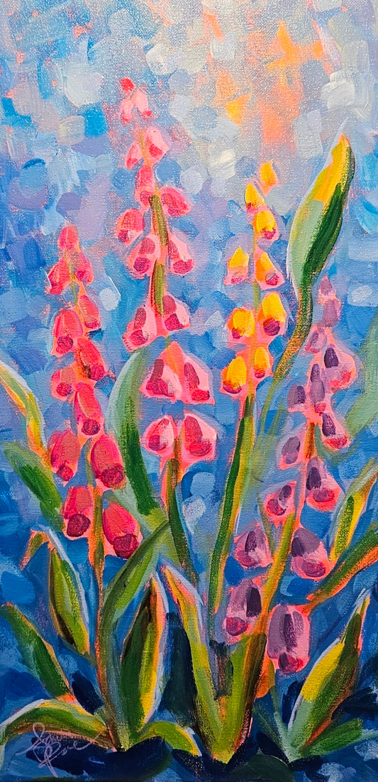 Foxglove Fun 10x20 Acrylic