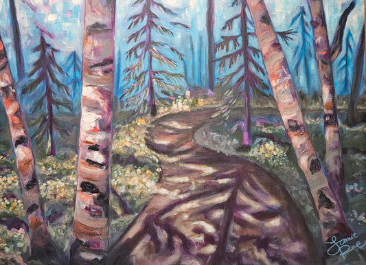 Velvet Forest 18x24 Acrylic Painting