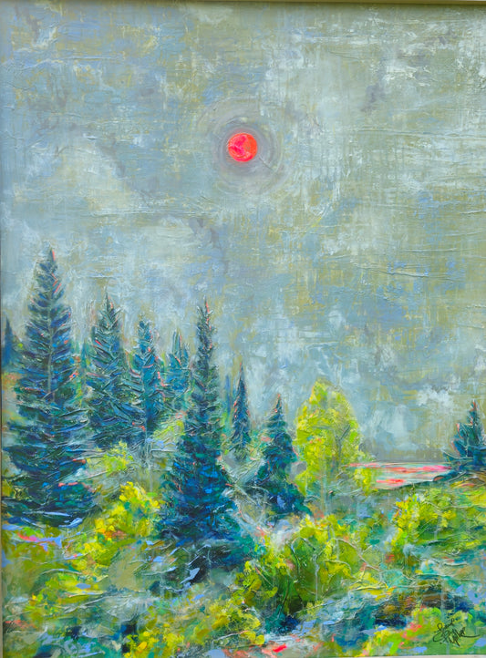 Smoke 43x55 Acrylic Painting