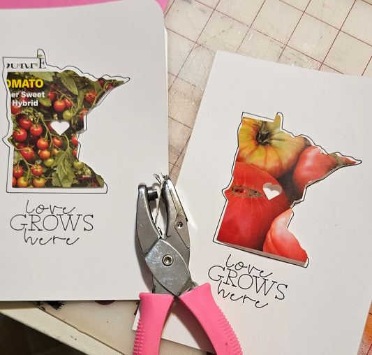 Card - MN Love Grows Here - 5x7 - Veggie Assorted