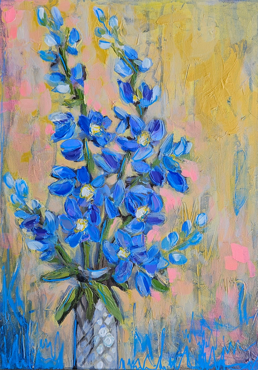 Her Prescious Heart 11x14 Acrylic Painting